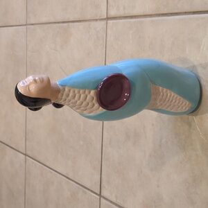 Vintage Ceramic Blue Corn Maiden Figurine